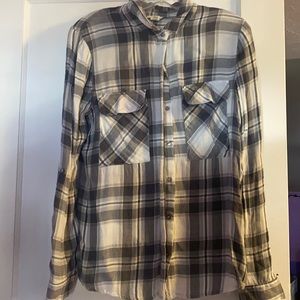 Grey & White Flannel